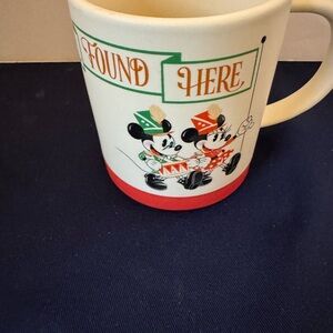 Disney Mug with Mickey and Minnie Design by Hallmark “Good Cheer Found Here”